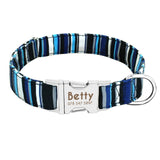 Adjustable Nameplate ID Collars For Medium Large Dogs
