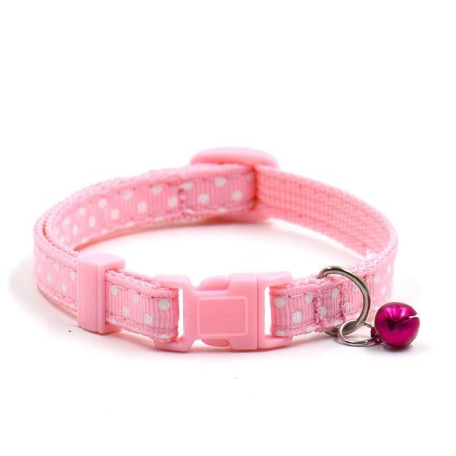 1Pc Adjustable Dot Printed Little Dog Collars