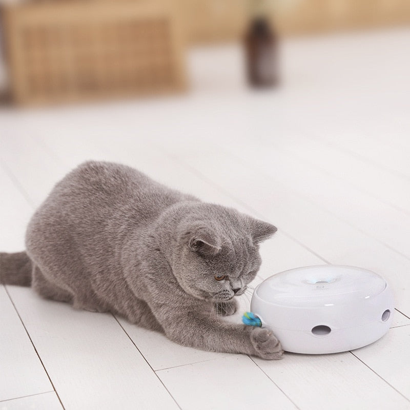 Mouse Donut Automatic Turntable puppy and cat Toy
