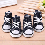 Anti-slip Waterproof 4pcs Denim Pet Dog Shoes