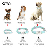 Adjustable Nameplate ID Collars For Medium Large Dogs