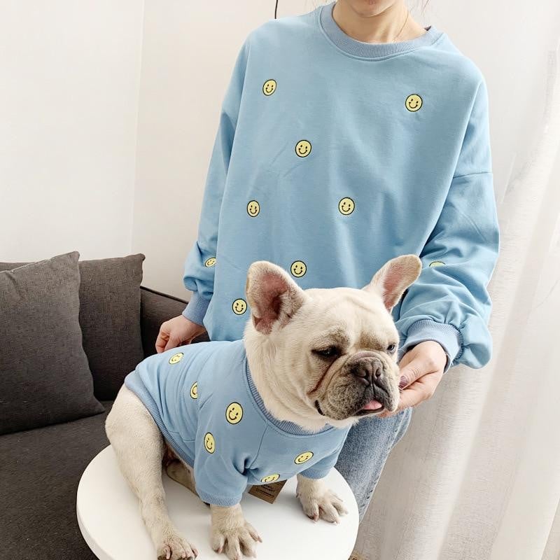Smile Face Family Matching Outfits Clothes For Dog