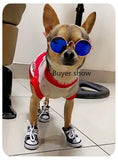 Anti-slip Waterproof 4pcs Denim Pet Dog Shoes