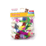 pawstrip 12pcs/pack Colorful Feather Dog Cat Toys