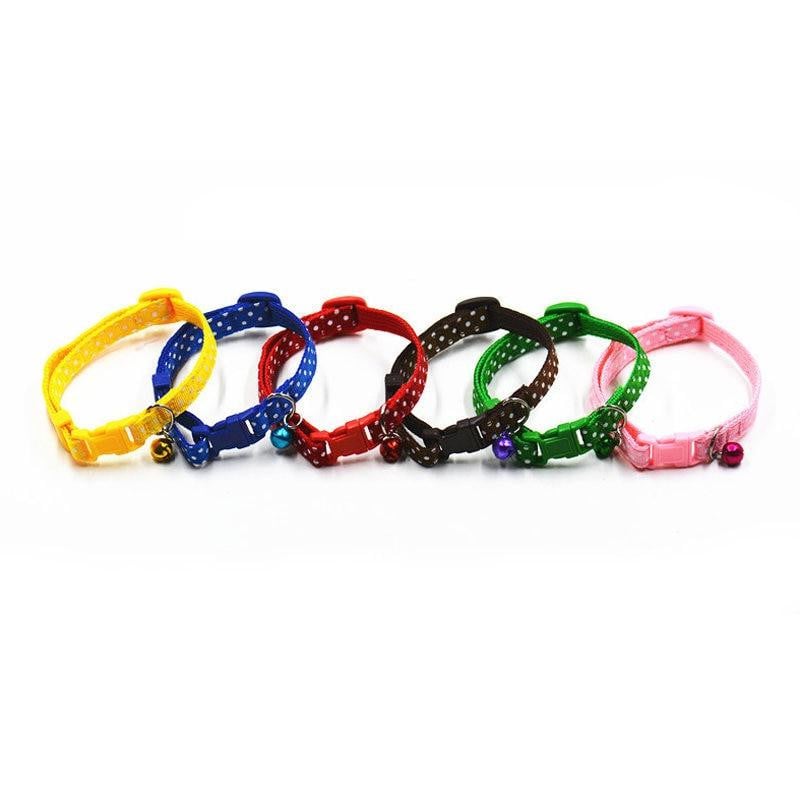 1Pc Adjustable Dot Printed Little Dog Collars