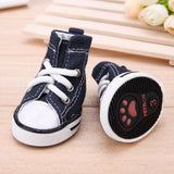 Anti-slip Waterproof 4pcs Denim Pet Dog Shoes