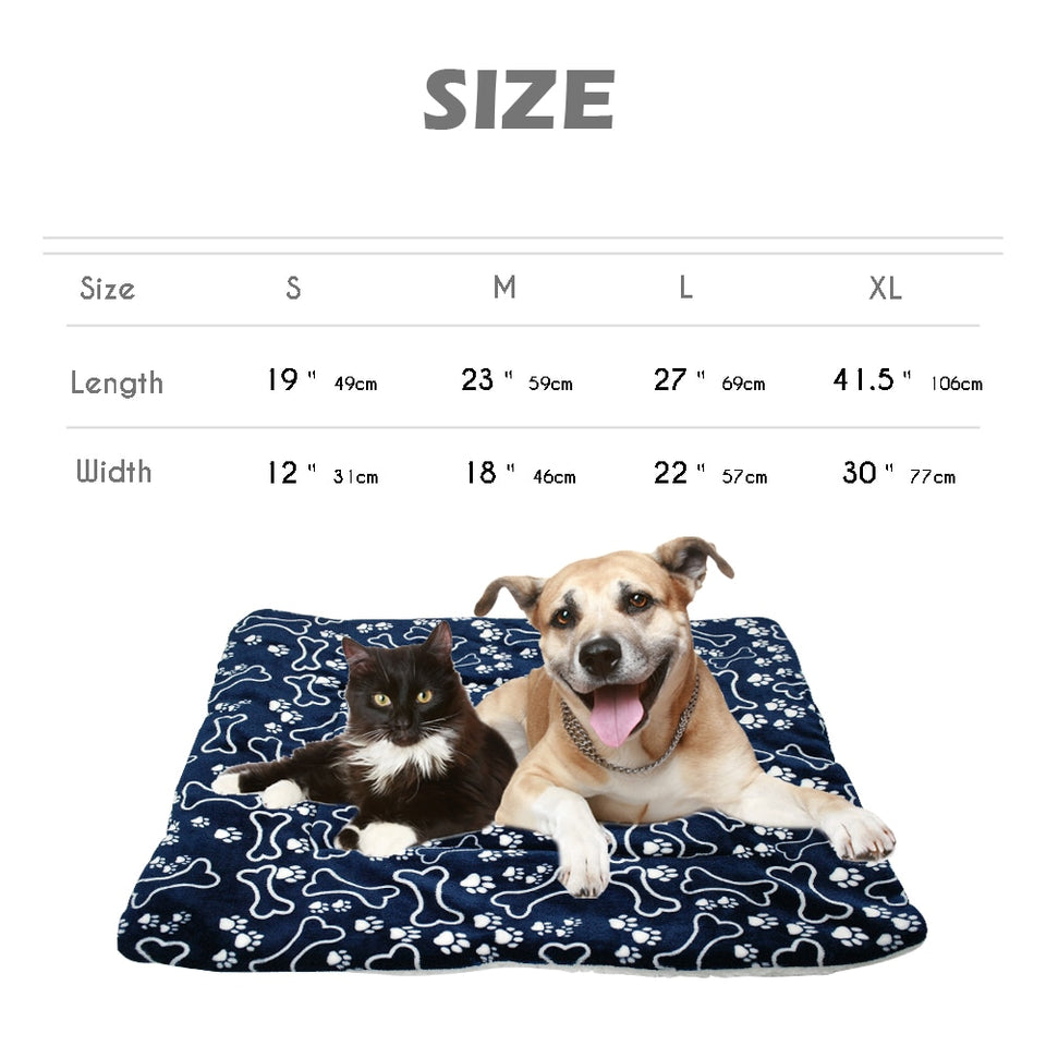 Winter Dog Bed Mat Cushion Blanket