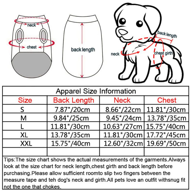 Perfect Suite Five Stars Pattern Puppy Clothes