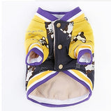 Floral Print Cold Season Dog Coat  Bulldog Jacket