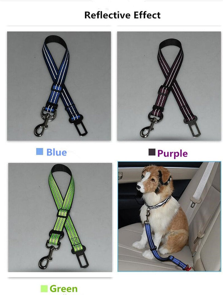 Reflective Dog safety seat belt